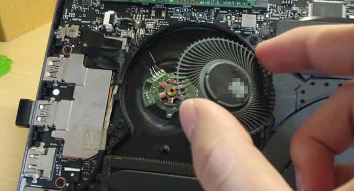 how to clean laptop fan without compressed air